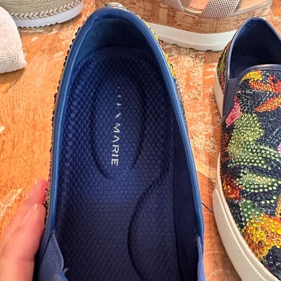 Alex Marie Crystal Embellished Slip-On Shoes - Picture 2 of 6